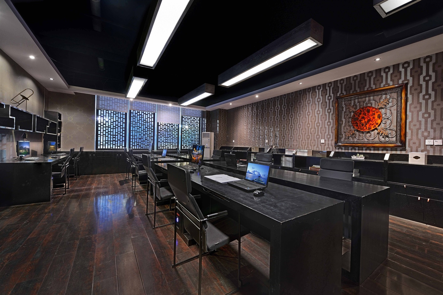 金山區(qū)200平辦公室裝修靜謐風格設(shè)計-第9張圖片-上海古都建筑設(shè)計集團