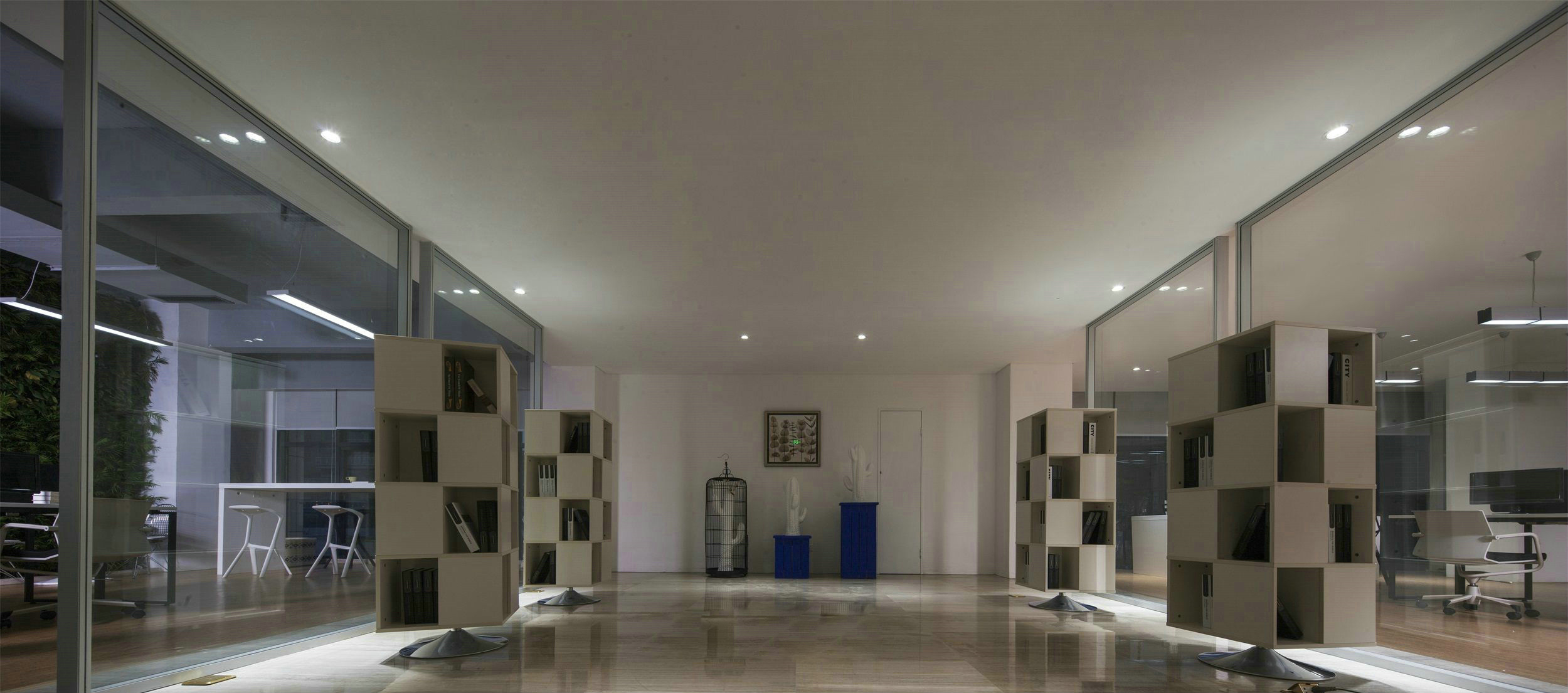 上?，F(xiàn)代時尚風(fēng)格辦公室裝修設(shè)計-第2張圖片-上海古都建筑設(shè)計集團(tuán)