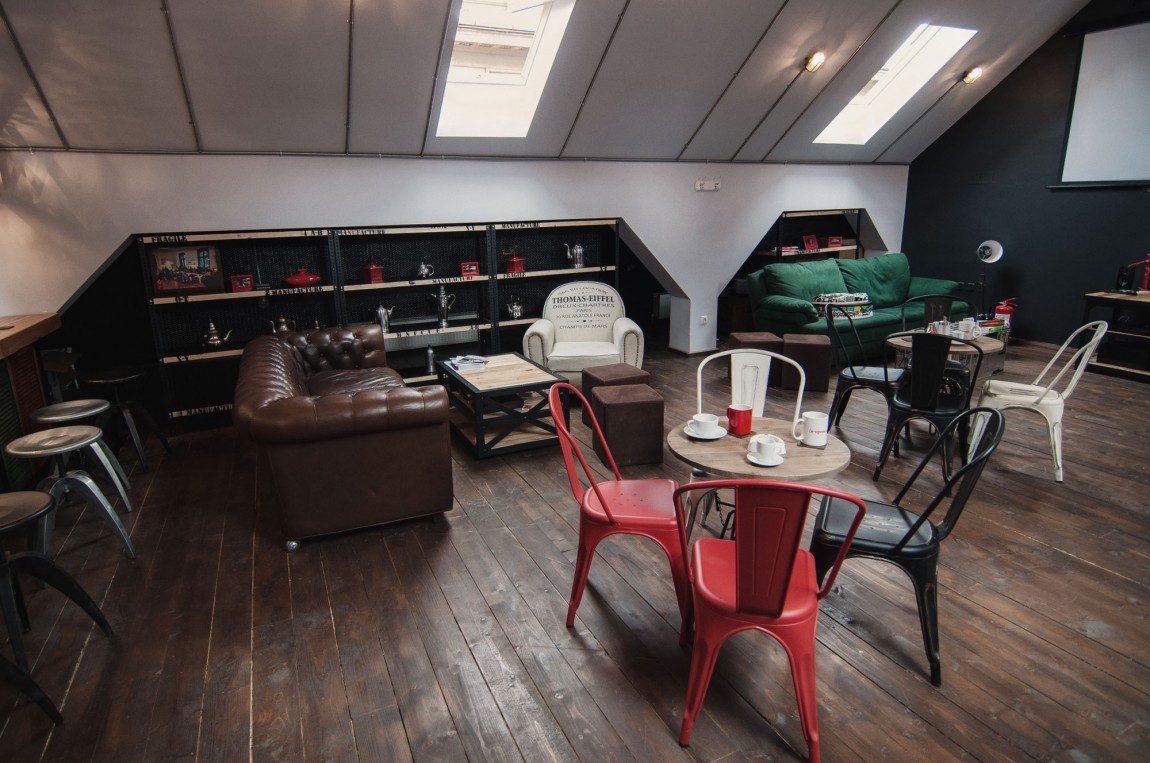 浦東新區(qū)120平工業(yè)風(fēng)咖啡廳裝修設(shè)計-第5張圖片-上海古都建筑設(shè)計集團