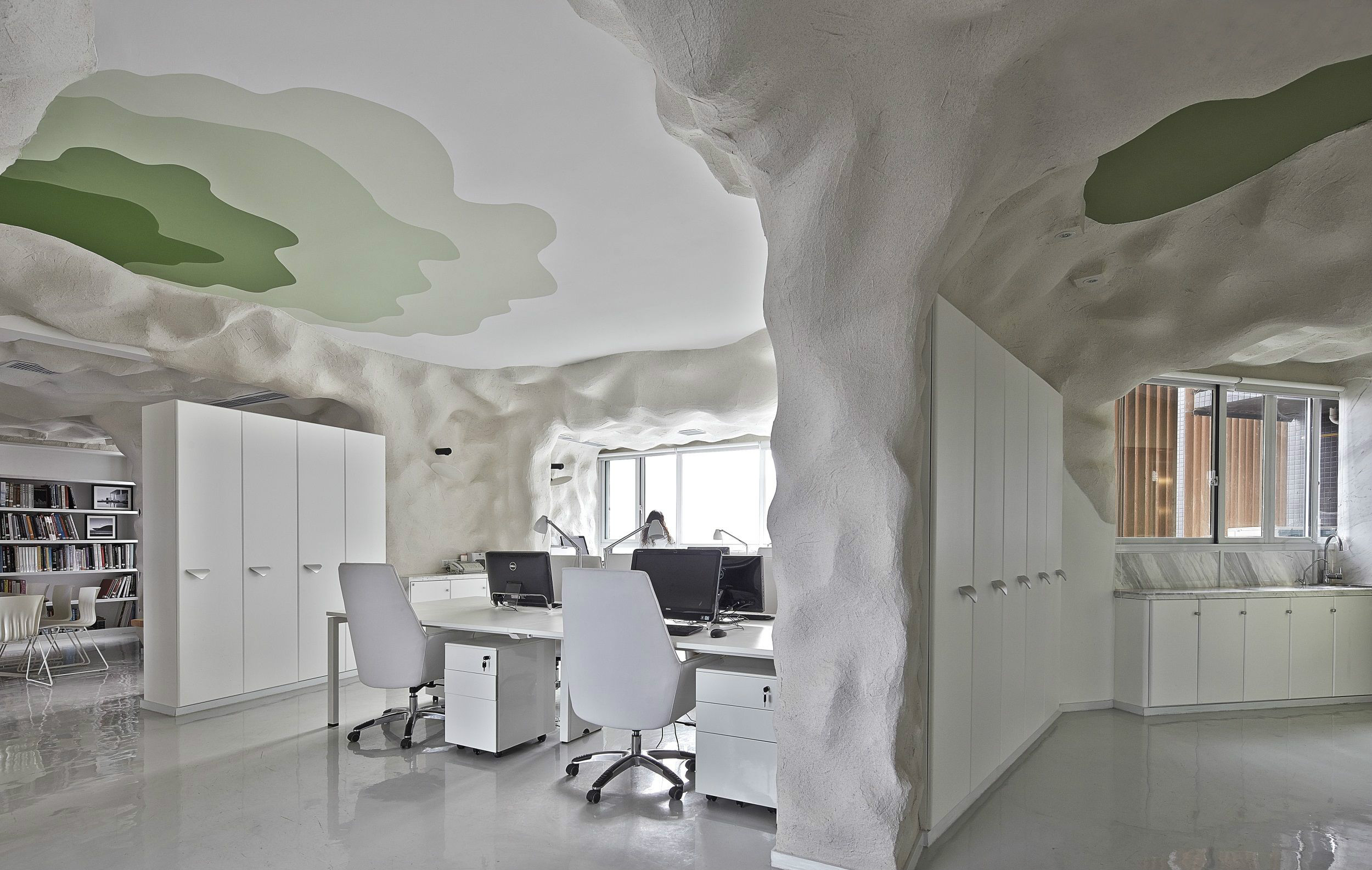 上海復(fù)古山洞風格辦公室裝修設(shè)計-第2張圖片-上海古都建筑設(shè)計集團