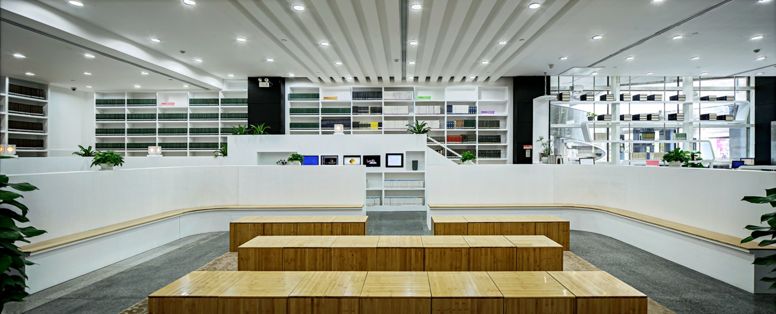 嘉定區(qū)簡約風格圖書館裝修設(shè)計-第3張圖片-上海古都建筑設(shè)計集團