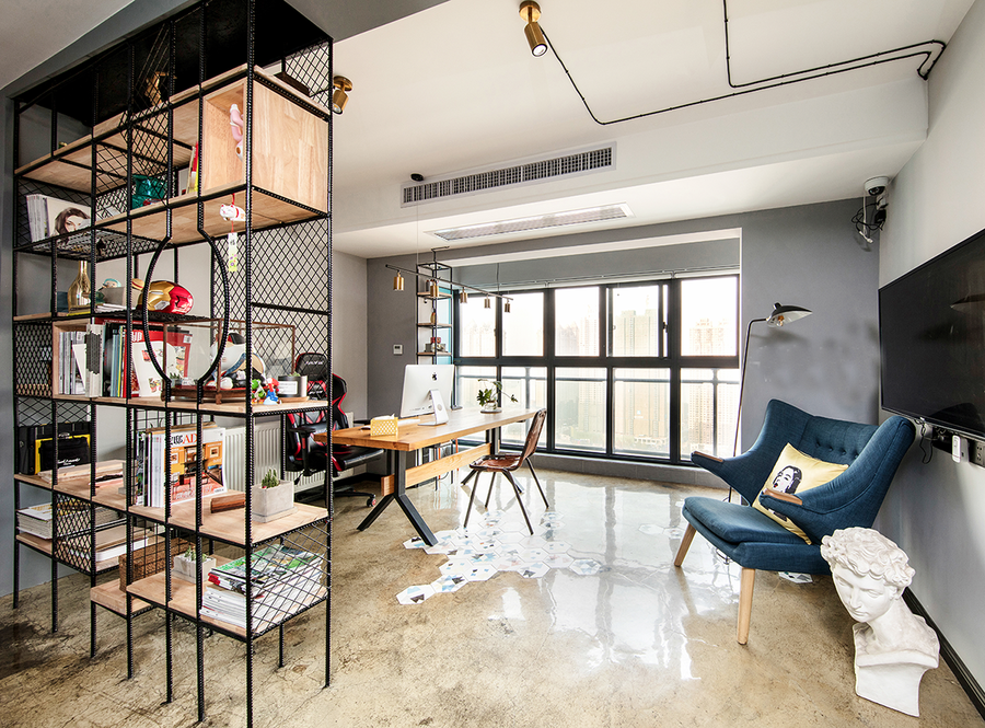 黃浦區(qū)復(fù)式輕工業(yè)風(fēng)格辦公室裝修設(shè)計-第6張圖片-上海古都建筑設(shè)計集團