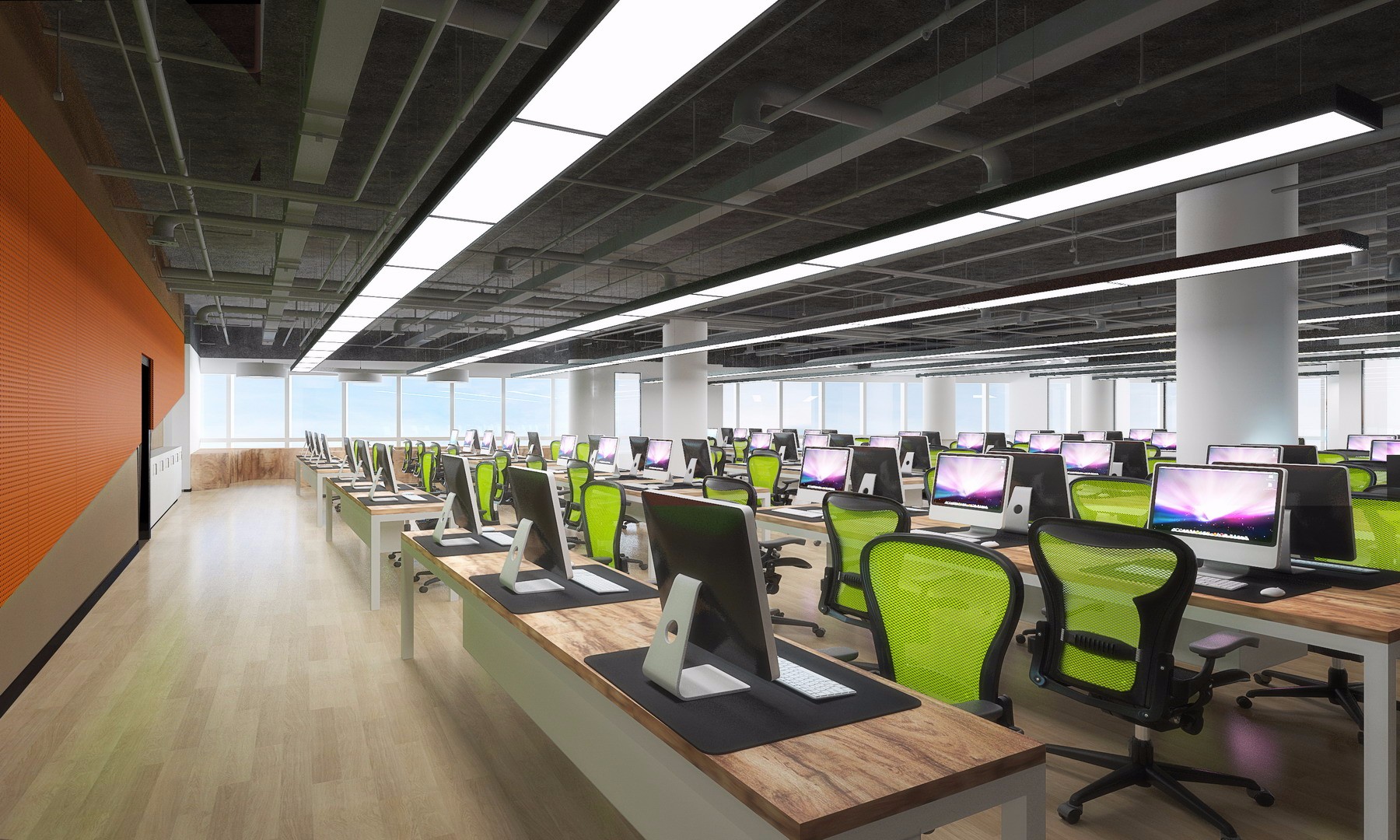 現(xiàn)代科技風格辦公室裝修設計-第2張圖片-上海古都建筑設計集團