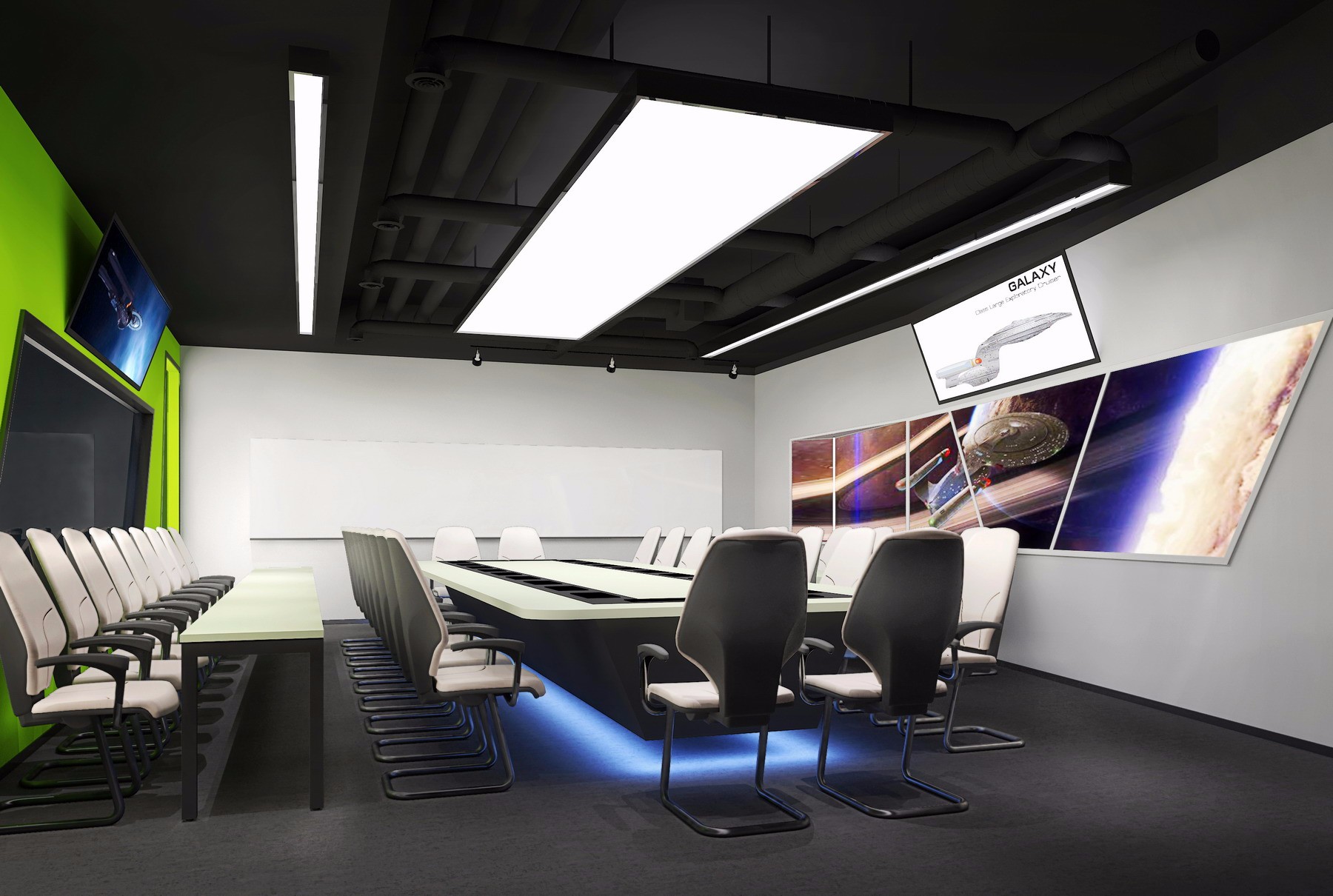 現(xiàn)代科技風格辦公室裝修設計-第4張圖片-上海古都建筑設計集團