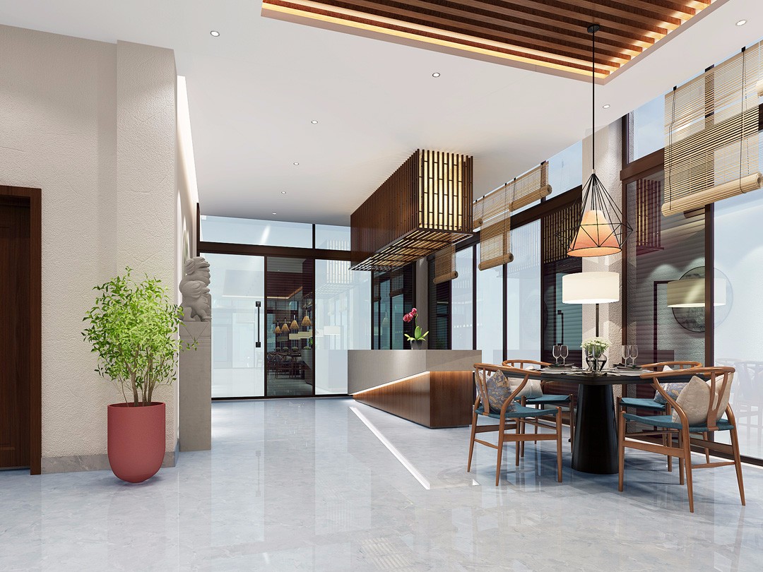 中式休閑辦公室休息區(qū)裝修設(shè)計(jì)-第3張圖片-上海古都建筑設(shè)計(jì)集團(tuán)