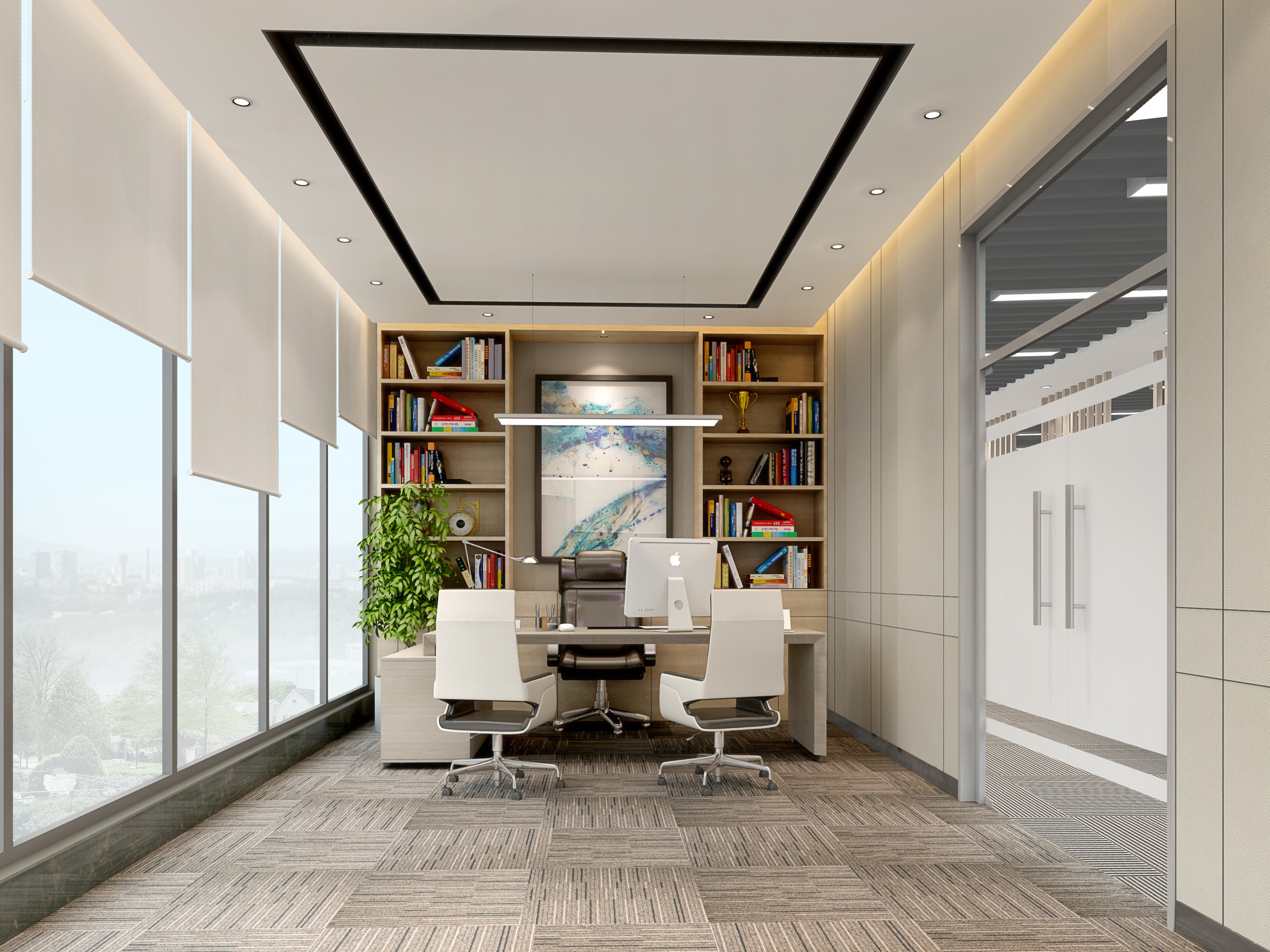 簡約明了辦公室裝修設計-第11張圖片-上海古都建筑設計集團