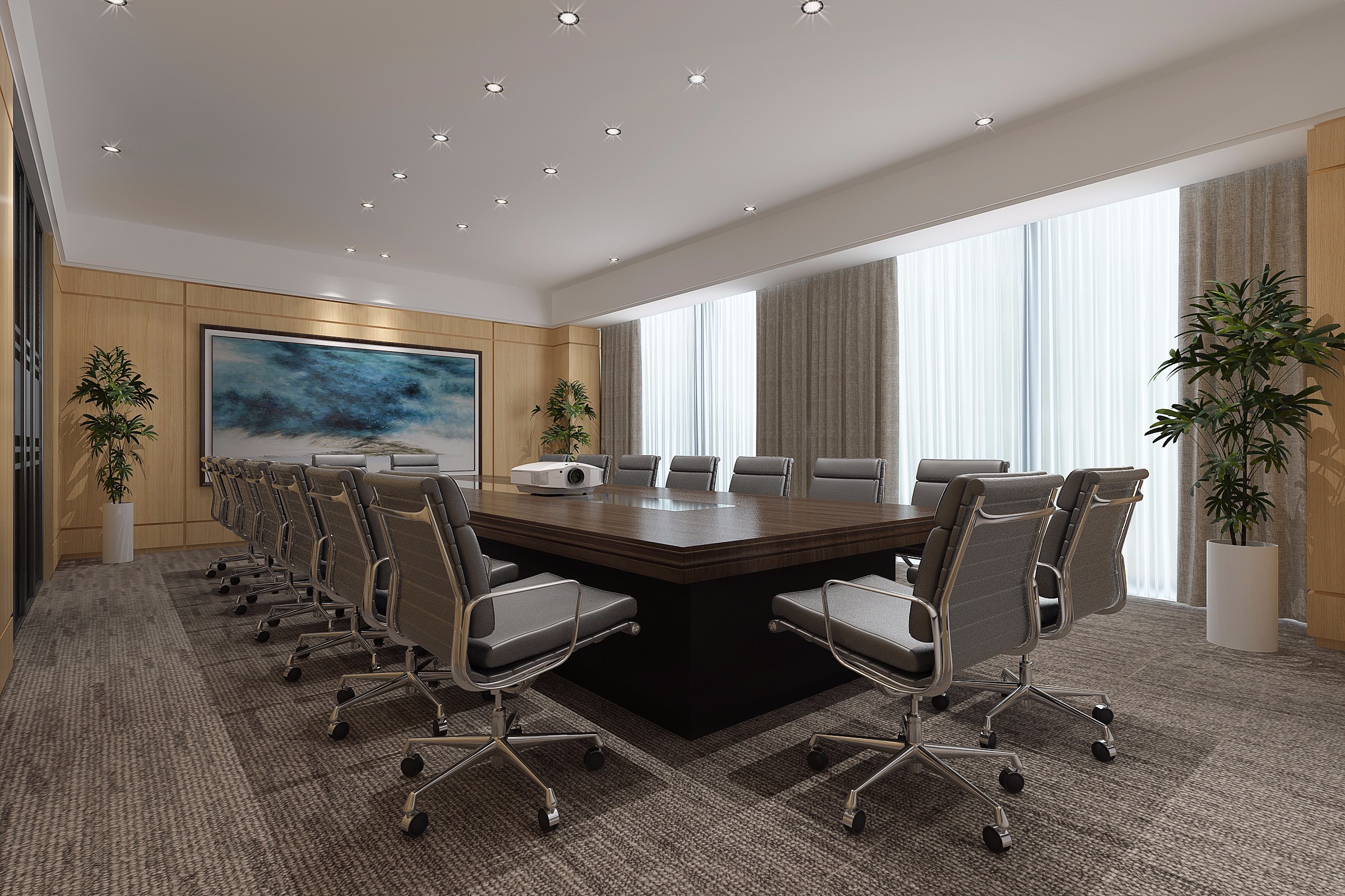 古典大氣老板辦公室裝修設計-第3張圖片-上海古都建筑設計集團