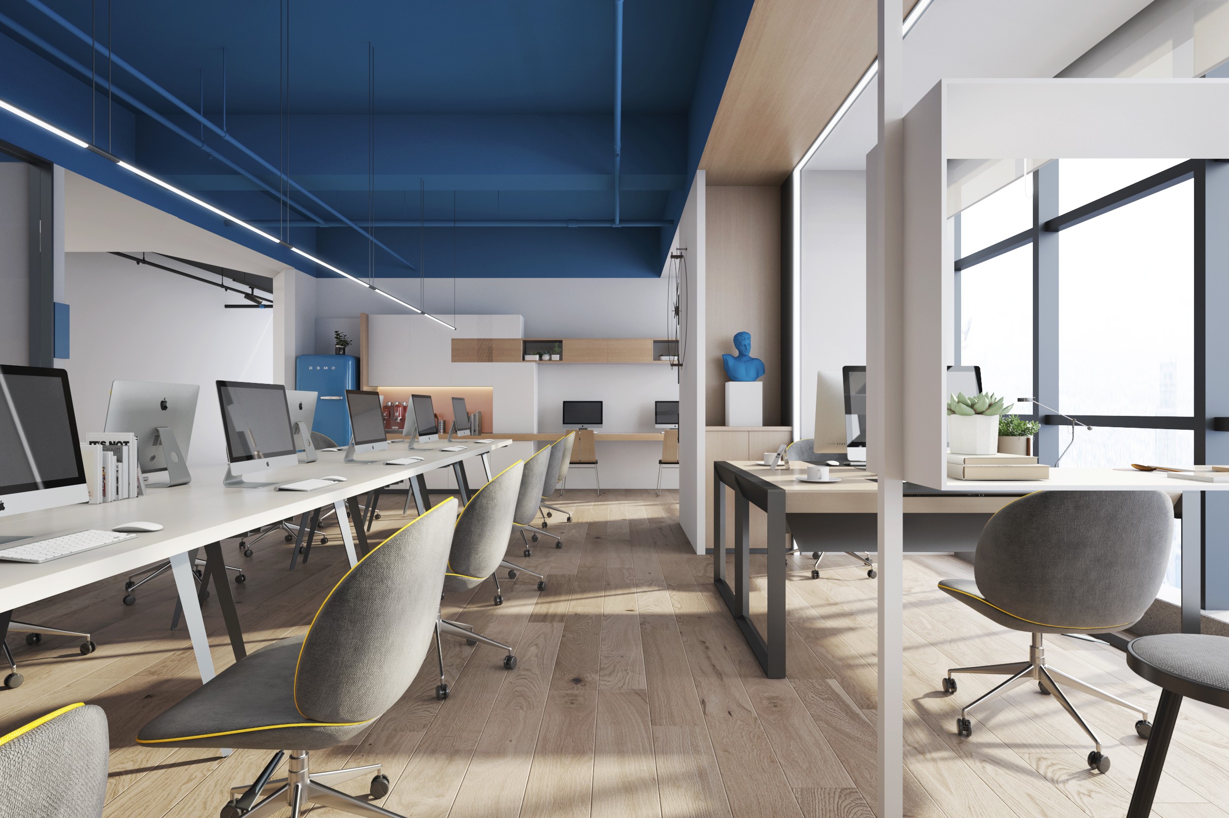 素色風格辦公室裝修設計-第6張圖片-上海古都建筑設計集團