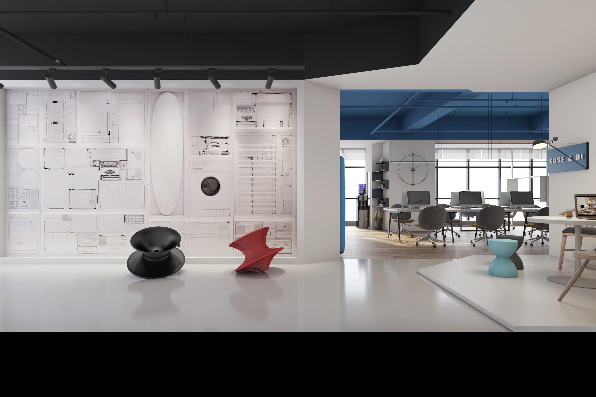 素色風格辦公室裝修設計-第9張圖片-上海古都建筑設計集團