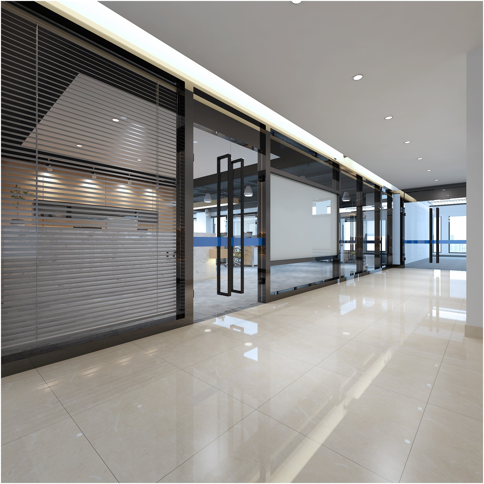 現(xiàn)代文藝辦公室裝修設計-第4張圖片-上海古都建筑設計集團