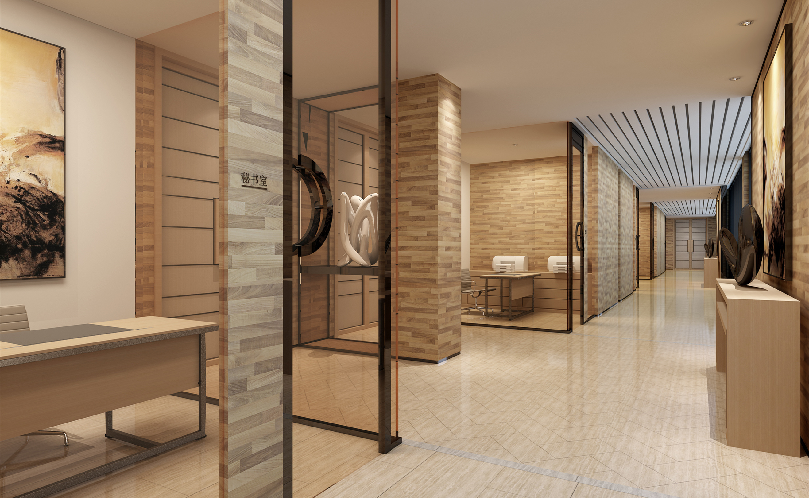 古典風格辦公室裝修設(shè)計-第2張圖片-上海古都建筑設(shè)計集團