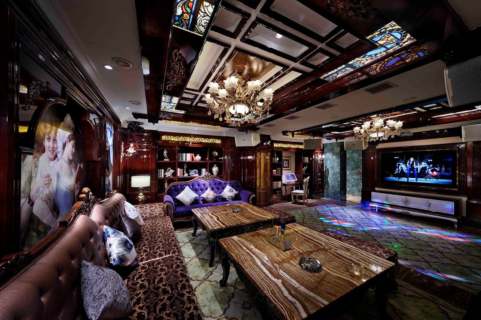 歐式復(fù)古歌廳裝修設(shè)計-第6張圖片-上海古都建筑設(shè)計集團