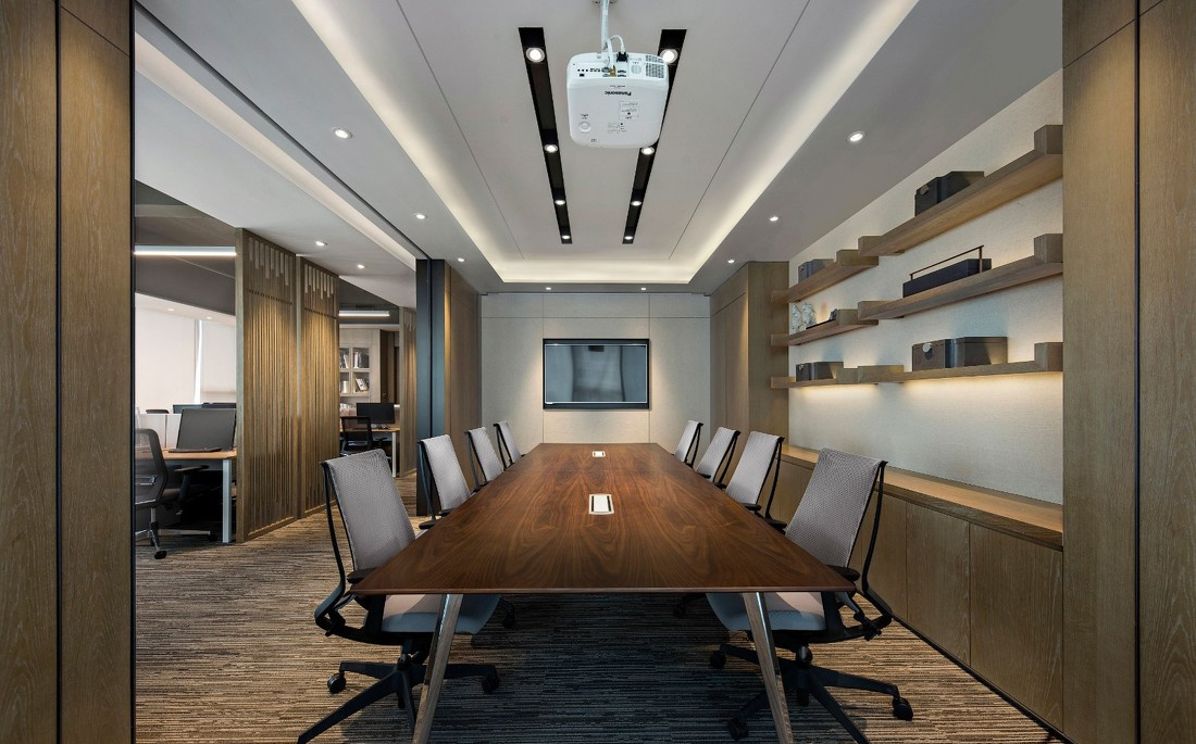 木質(zhì)時尚風格辦公室裝修設計-第3張圖片-上海古都建筑設計集團