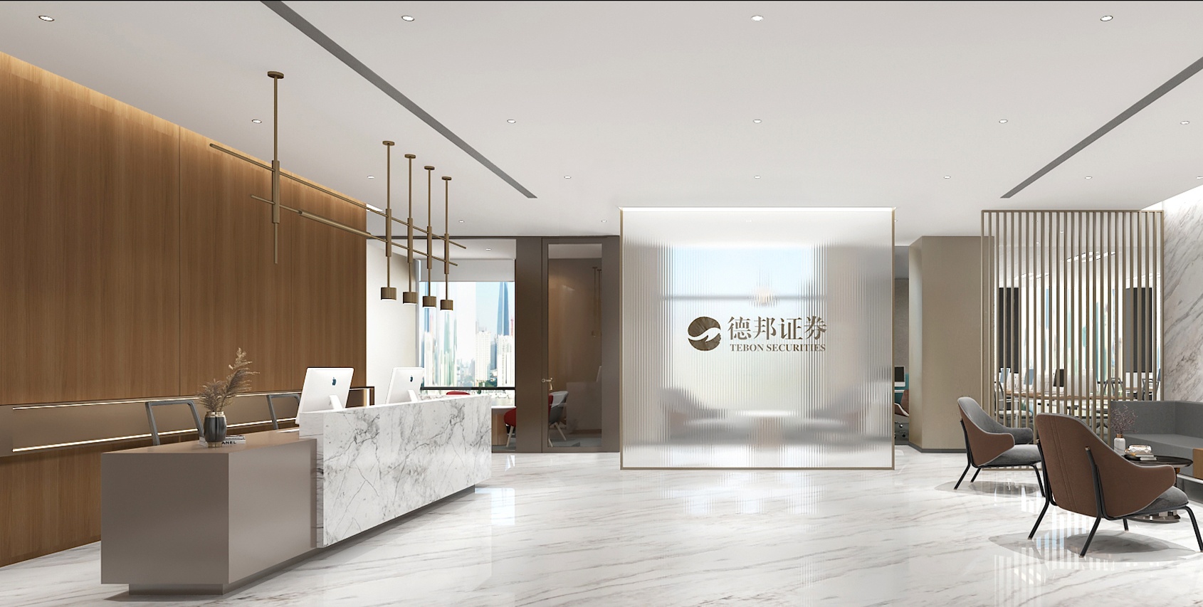 2100平金融機(jī)構(gòu)辦公室設(shè)計(jì)布局方案-第6張圖片-上海古都建筑設(shè)計(jì)集團(tuán)