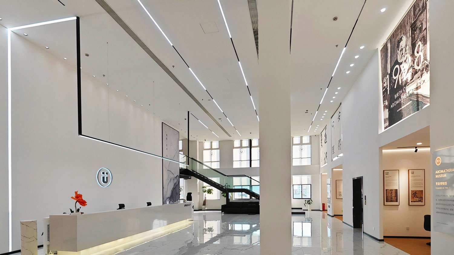 虹口1900生物科技公司辦公場所裝潢設(shè)計-第2張圖片-上海古都建筑設(shè)計集團